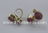 NGR196 10*14mm - 15*20mm oval druzy agate gemstone rings
