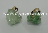 NGR20 18*25mm - 25*30mm nuggets plated druzy quartz rings