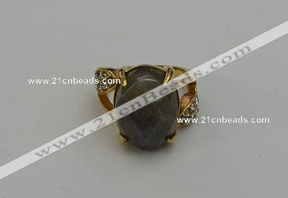 NGR2015 10*15mm faceted oval labradorite gemstone rings