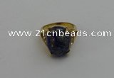 NGR2032 10*15mm faceted oval lapis lazuli gemstone rings