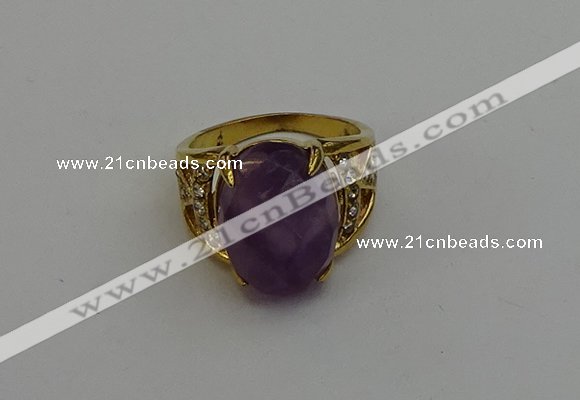 NGR2042 10*15mm faceted oval amethyst gemstone rings wholesale