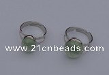 NGR208 10*14mm – 12*16mm freeform prehnite rings wholesale