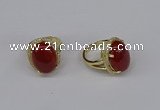 NGR244 13*18mm oval agate gemstone rings wholesale