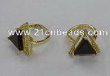 NGR277 14*14mm triangle agate gemstone rings wholesale