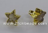 NGR280 25*25mm - 30*30mm star druzy agate gemstone rings