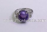 NGR3023 925 sterling silver with 10*12mm oval charoite rings