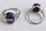 NGR3029 925 sterling silver with 10*14mm oval charoite rings