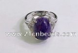 NGR3032 925 sterling silver with 10*14mm oval charoite rings