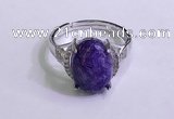 NGR3033 925 sterling silver with 10*14mm oval charoite rings