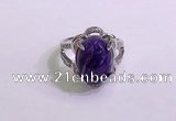 NGR3034 925 sterling silver with 10*14mm oval charoite rings