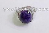 NGR3037 925 sterling silver with 12*14mm oval charoite rings