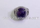 NGR3038 925 sterling silver with 12*14mm oval charoite rings