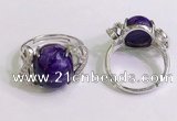 NGR3039 925 sterling silver with 12*14mm oval charoite rings