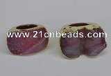 NGR305 25*40mm - 30*35mm freeform druzy agate gemstone rings