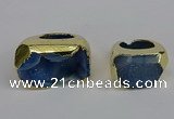 NGR306 25*40mm - 30*35mm freeform druzy agate gemstone rings