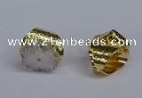 NGR382 18*25mm - 22*28mm freeform druzy agate gemstone rings