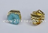 NGR387 18*25mm - 22*28mm freeform druzy agate gemstone rings