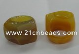 NGR39 20*30*35mm faceted freeform agate gemstone rings