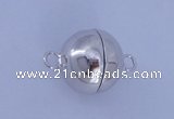 SSC105 2pcs 16mm round 925 sterling silver magnetic clasps