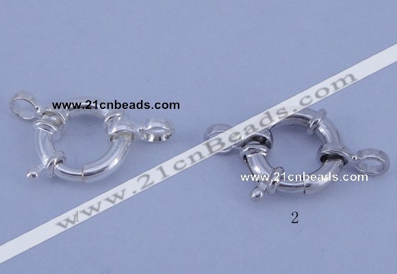 SSC202 5pcs 12mm 925 sterling silver spring rings clasps