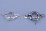 SSC203 5pcs 13.5mm 925 sterling silver spring rings clasps