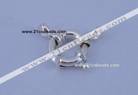 SSC204 5pcs 15mm 925 sterling silver spring rings clasps