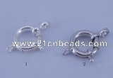 SSC206 5pcs 12mm 925 sterling silver spring rings clasps