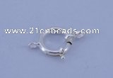 SSC207 5pcs 12.5mm 925 sterling silver spring rings clasps
