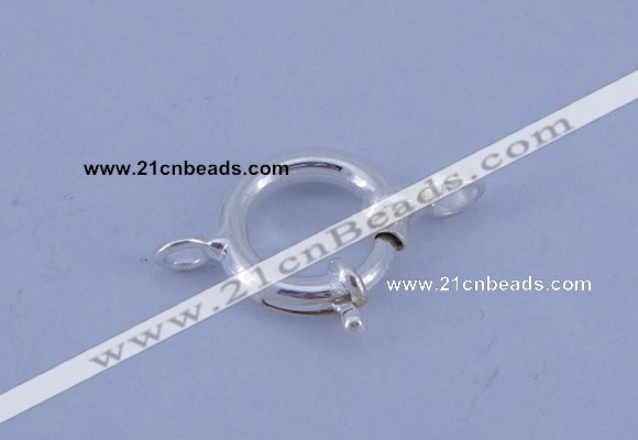 SSC207 5pcs 12.5mm 925 sterling silver spring rings clasps