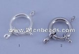 SSC208 5pcs 13.5mm 925 sterling silver spring rings clasps