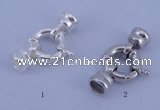 SSC213 5pcs 12mm sterling silver spring rings clasps