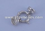 SSC215 5pcs 14.5mm sterling silver spring rings clasps