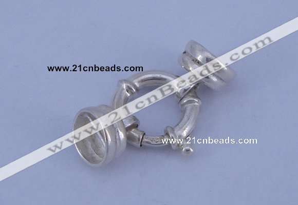 SSC215 5pcs 14.5mm sterling silver spring rings clasps