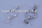 SSC216 5pcs 18mm sterling silver spring rings clasps