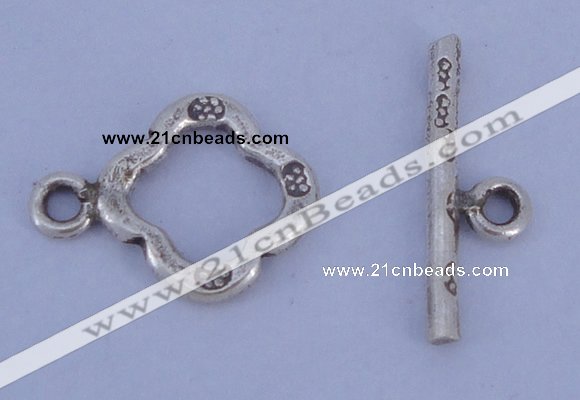 SSC32 5pcs 11*15mm diamond 925 sterling silver toggle clasps